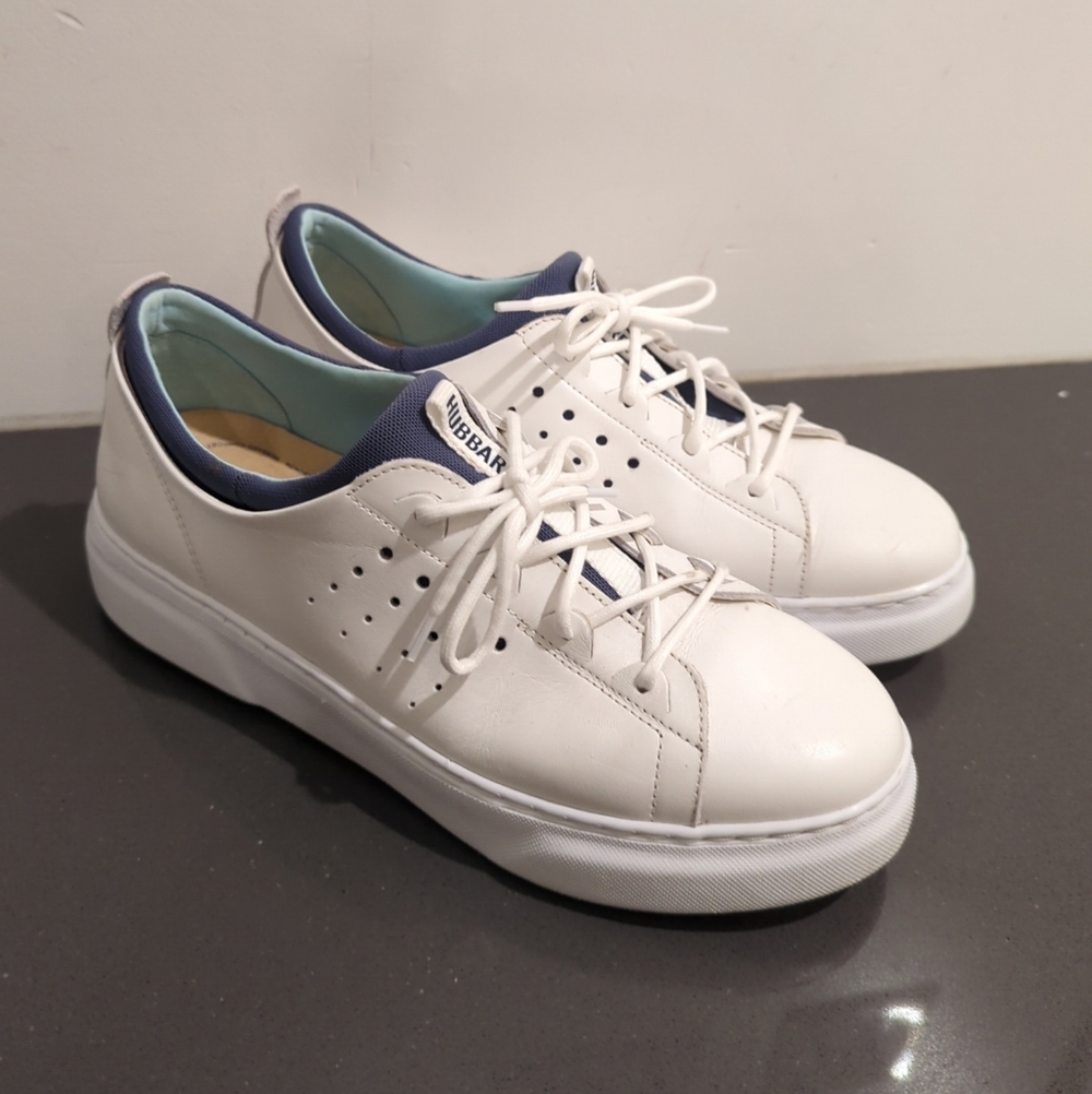 Samuel Hubbard Women's "Flight Sport 2.0" White w/Blue Lining Shoes 9